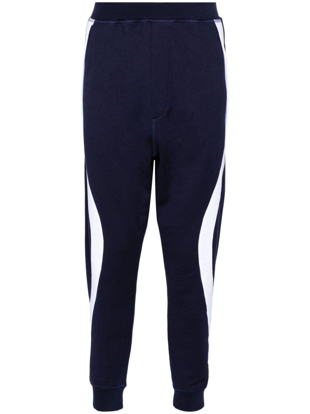 Dean contrasting-trim track pants - Blue