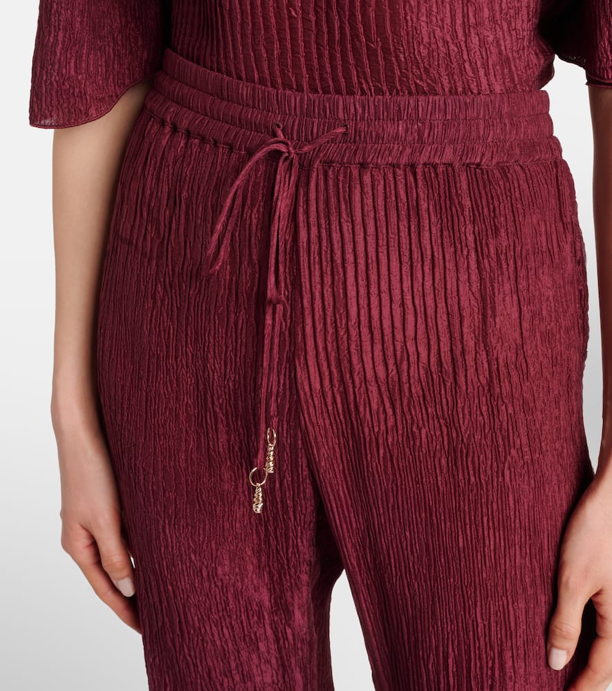 Claude silk flared pants