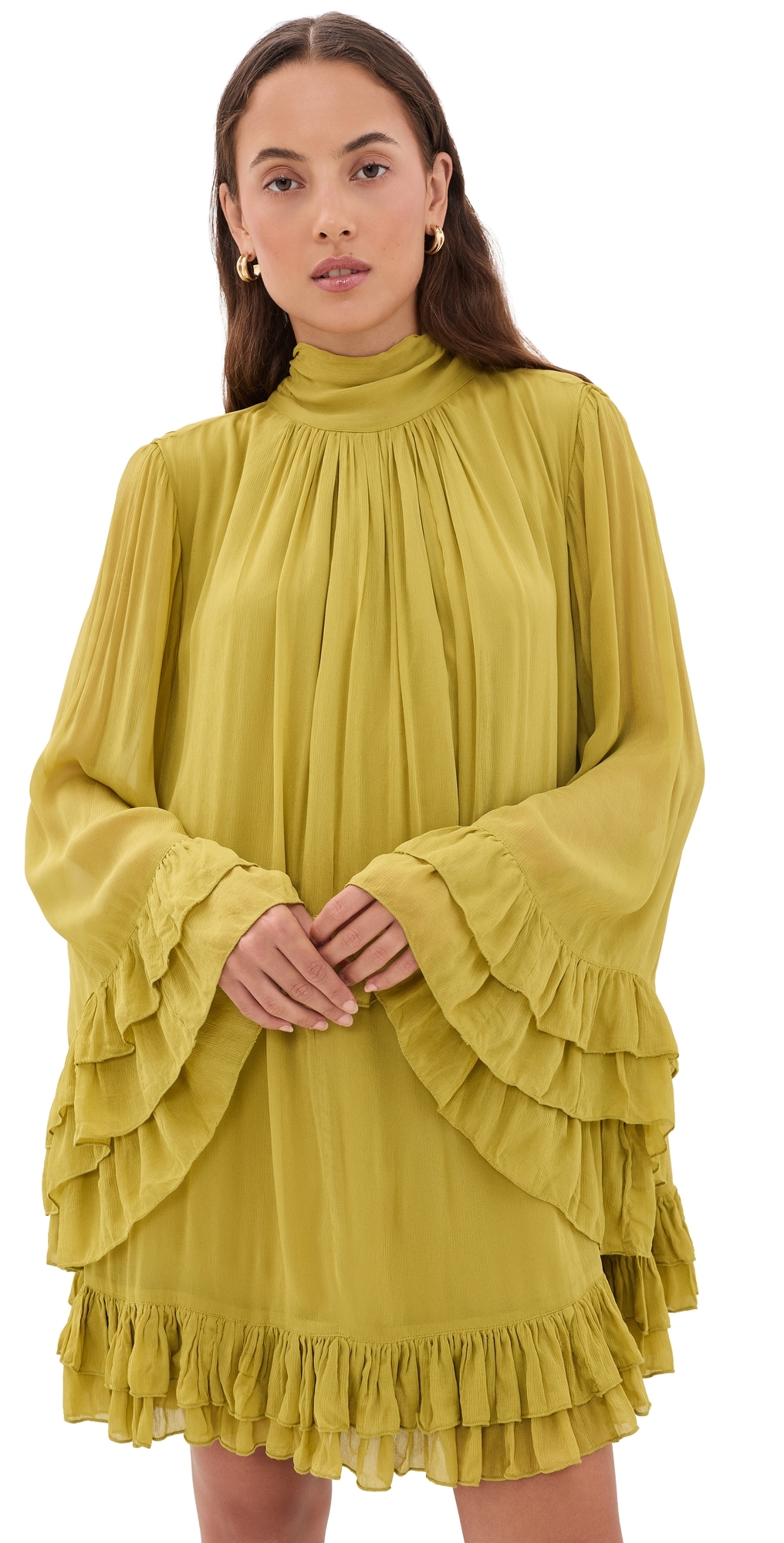 Lena Dress Chartreuse
