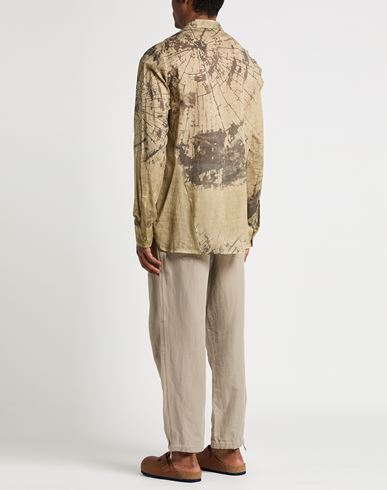 Man Shirt Khaki Size 44 Cotton