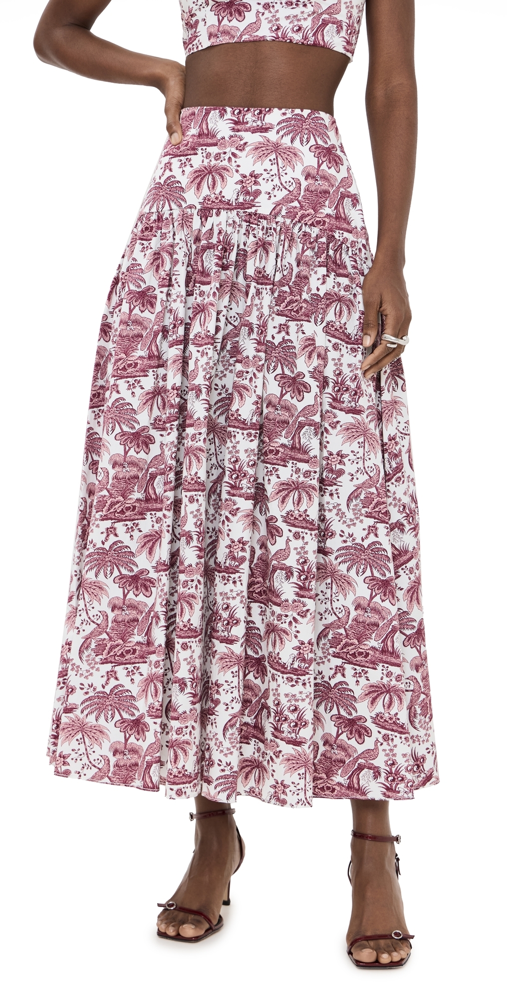 Procida Skirt Bordeaux Toile