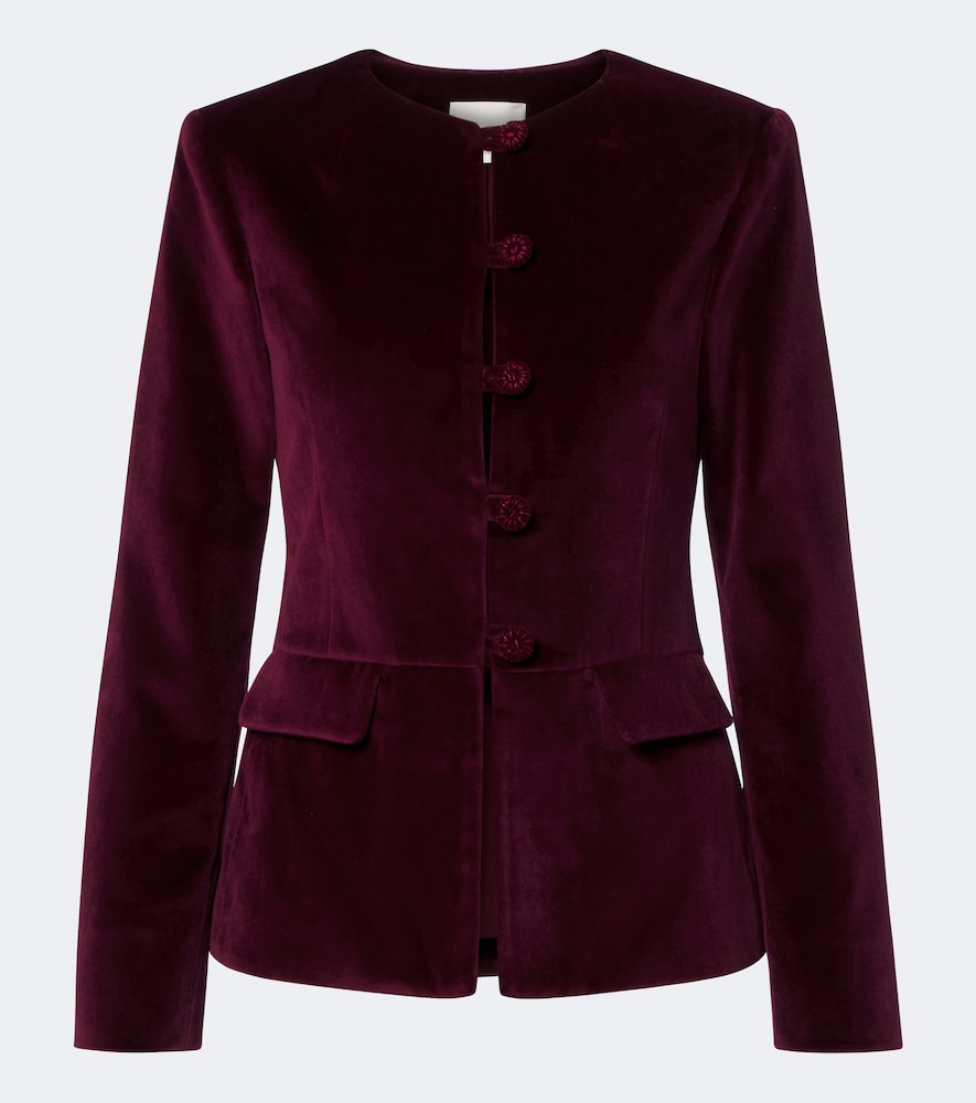 Maria cotton velvet jacket