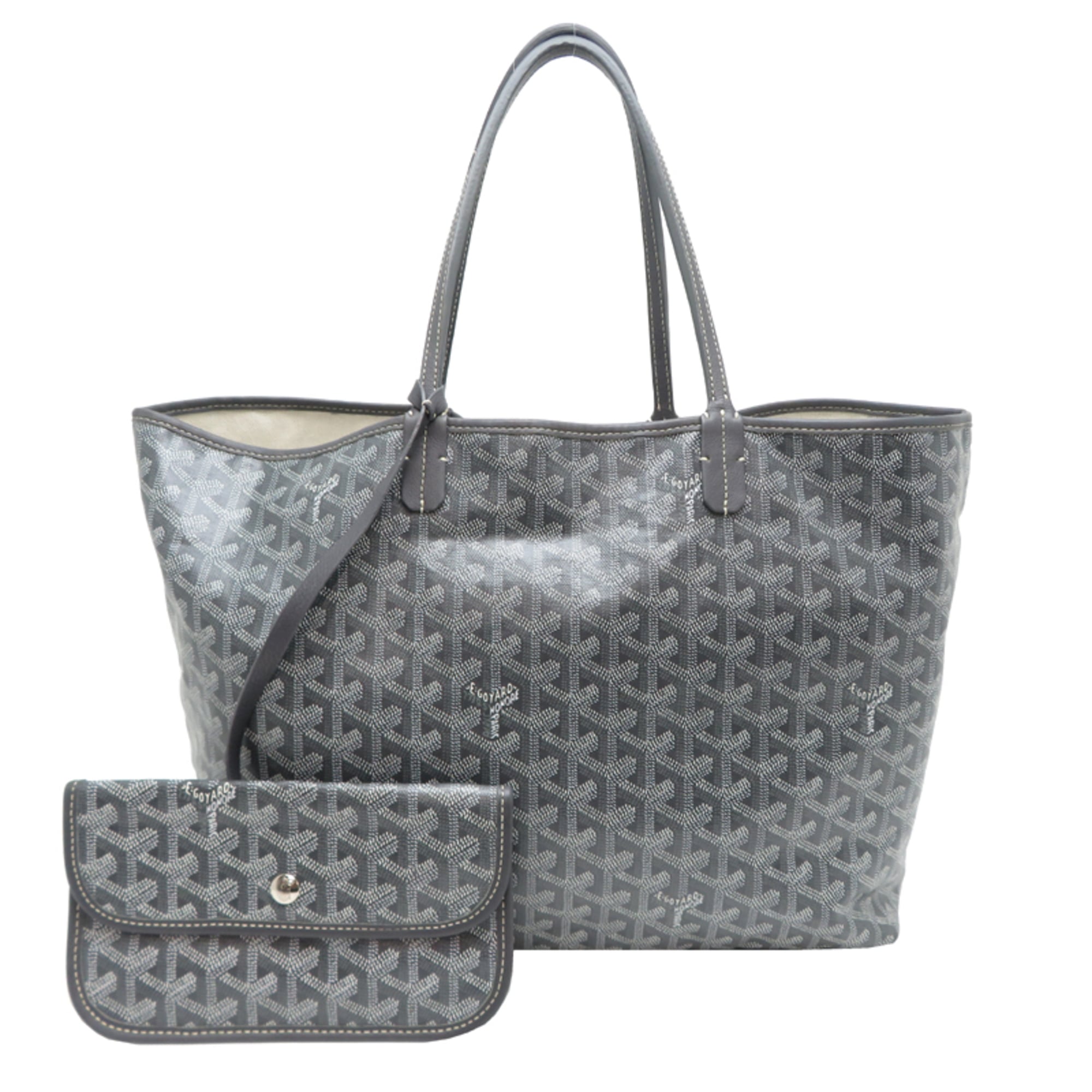 Goyard Gray Canvas Tote Bag Pre-Owned