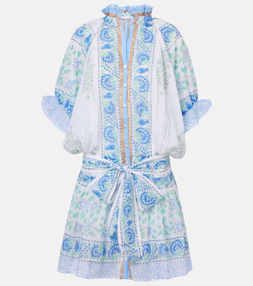 Paisley cotton minidress