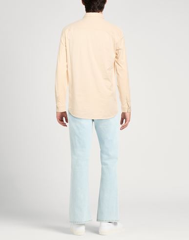 Man Shirt Beige Size L Cotton