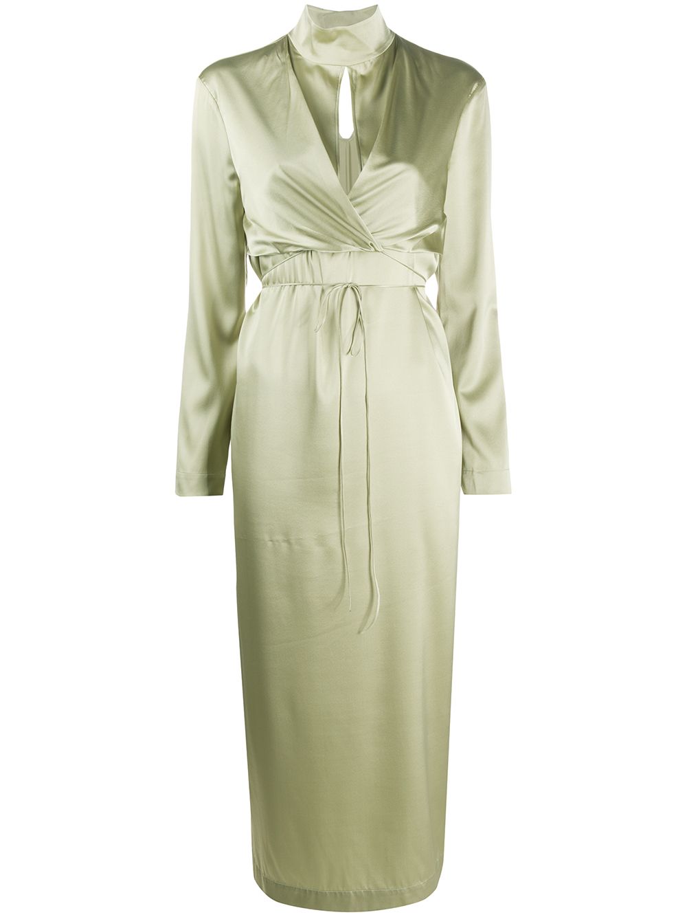 Wrap midi dress - Green