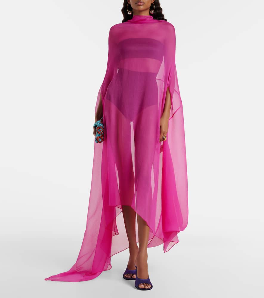 Silk gown