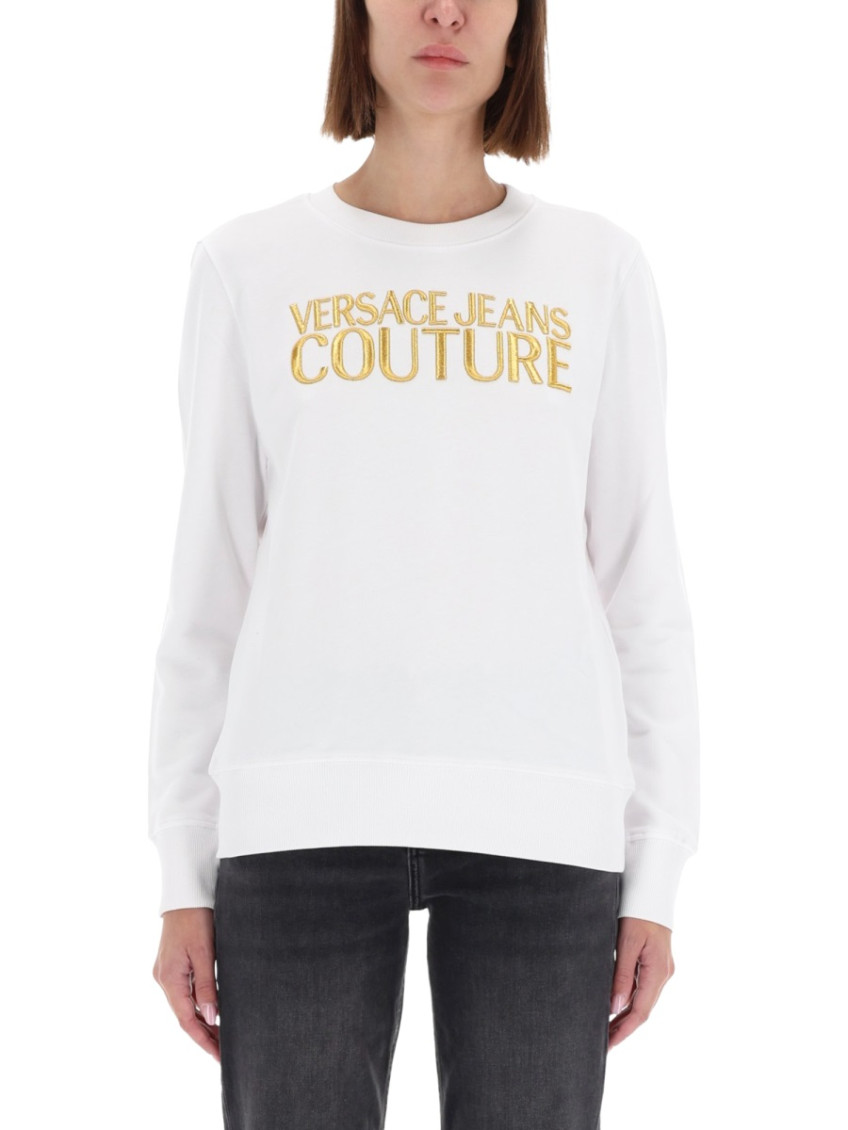 Versace Jeans Couture - ribbed hem long sleeve crew neck knitwear