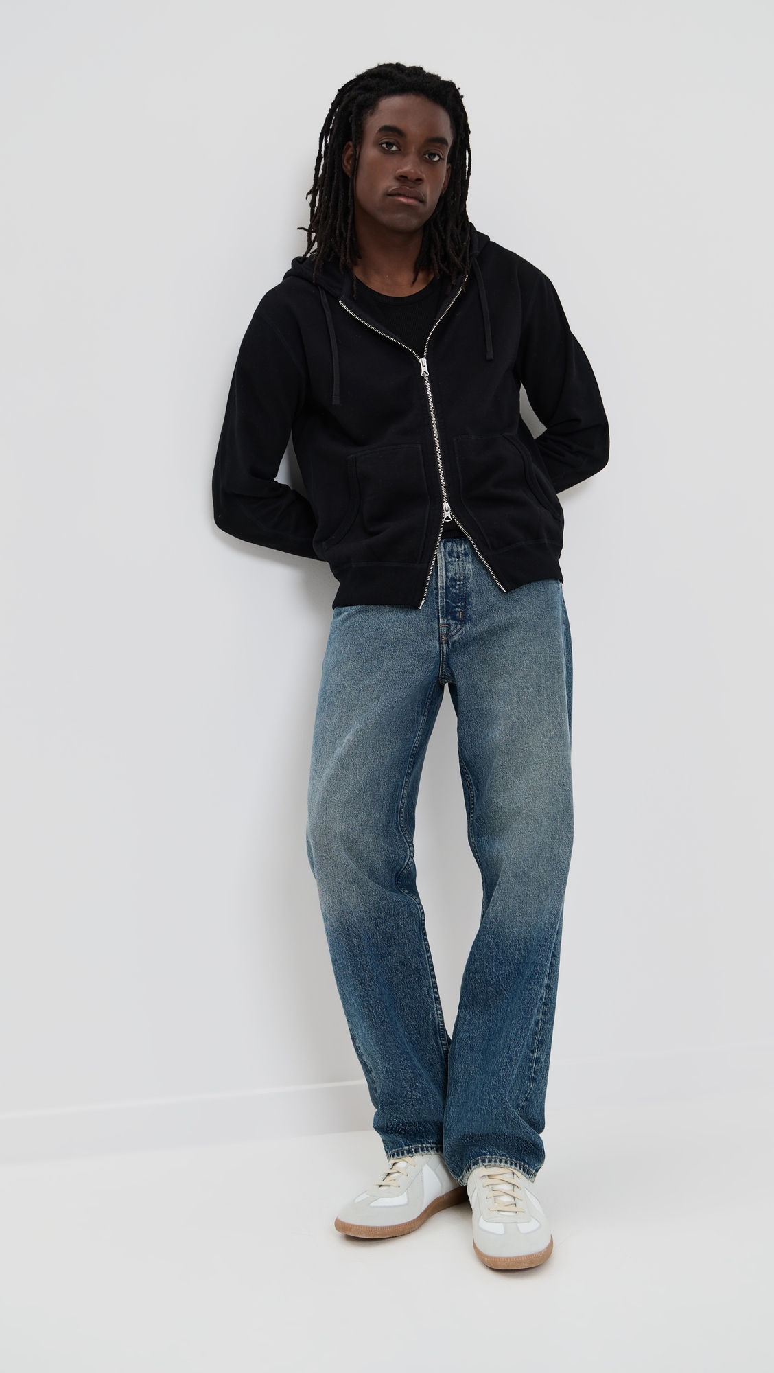 Reigning Champ Mid-Weight Terry Standard Zip Hoodie Black