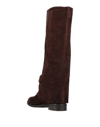 Ovyé Woman Boot Chocolate brown Size 10 Leather