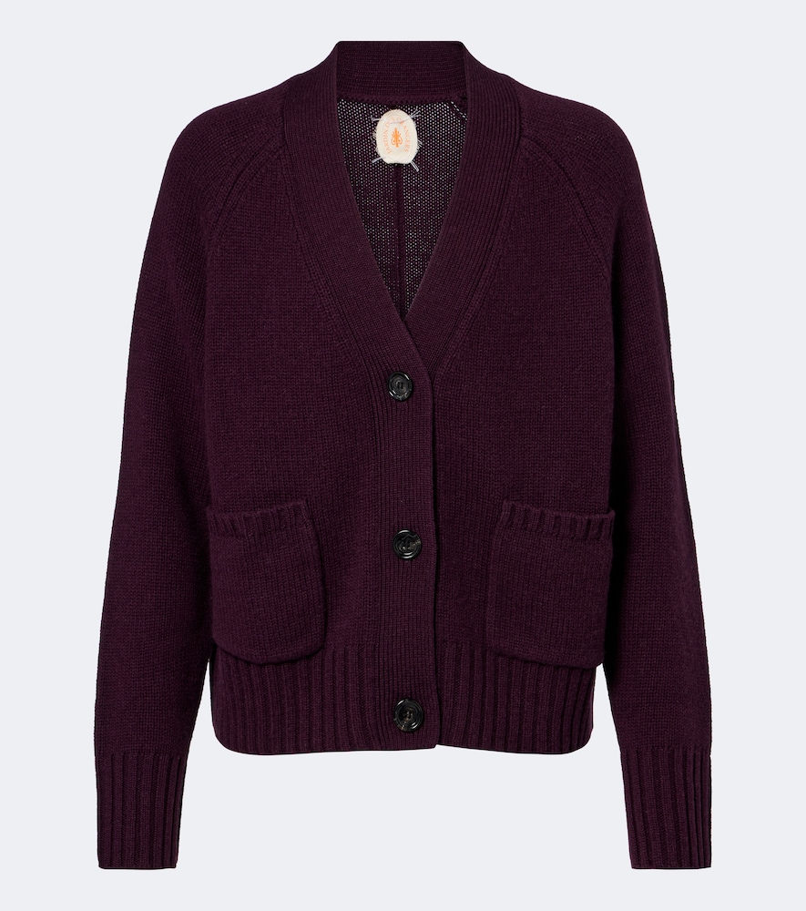 Virgin wool and cashmere cardigan