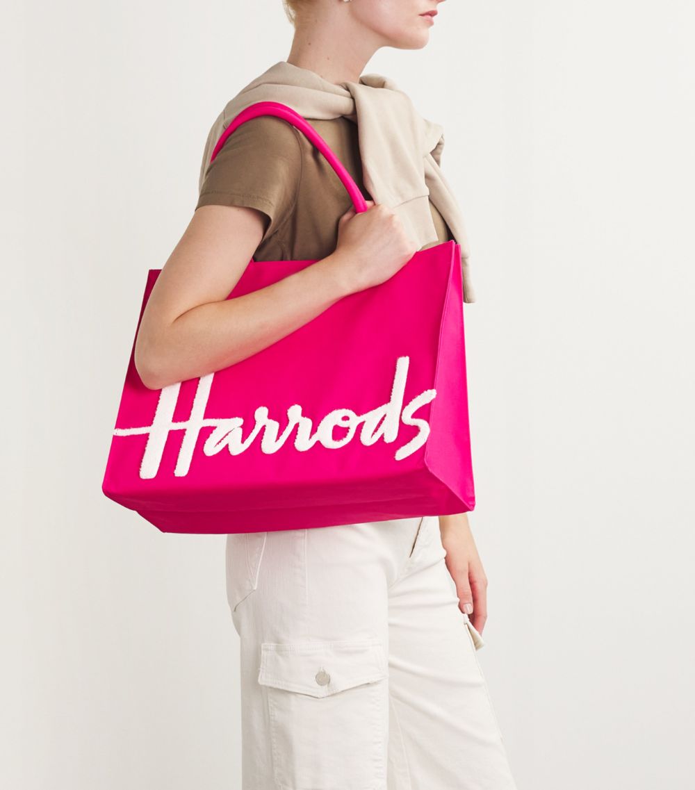 Large Cotton Logo Tote Bag