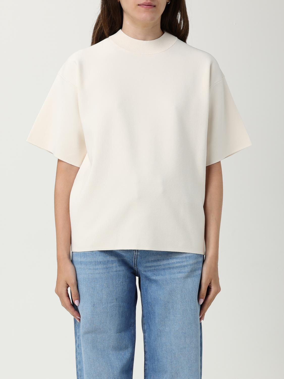 Mock-neck T-shirt - Neutrals