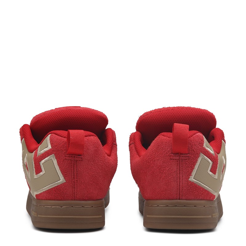Men's Court Graffik Skate Shoes (Red/Tan/Gum)