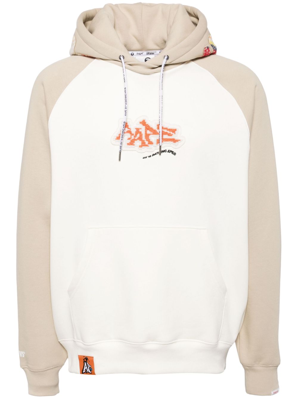 Logo-patch hoodie - Neutrals