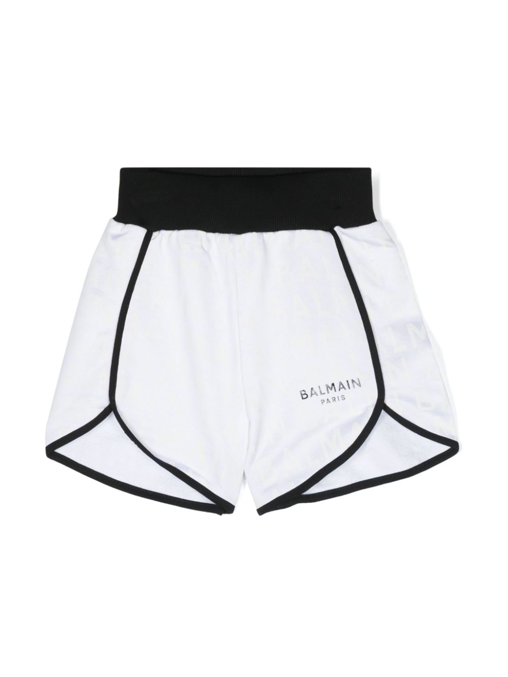 Logo-print jersey shorts - White