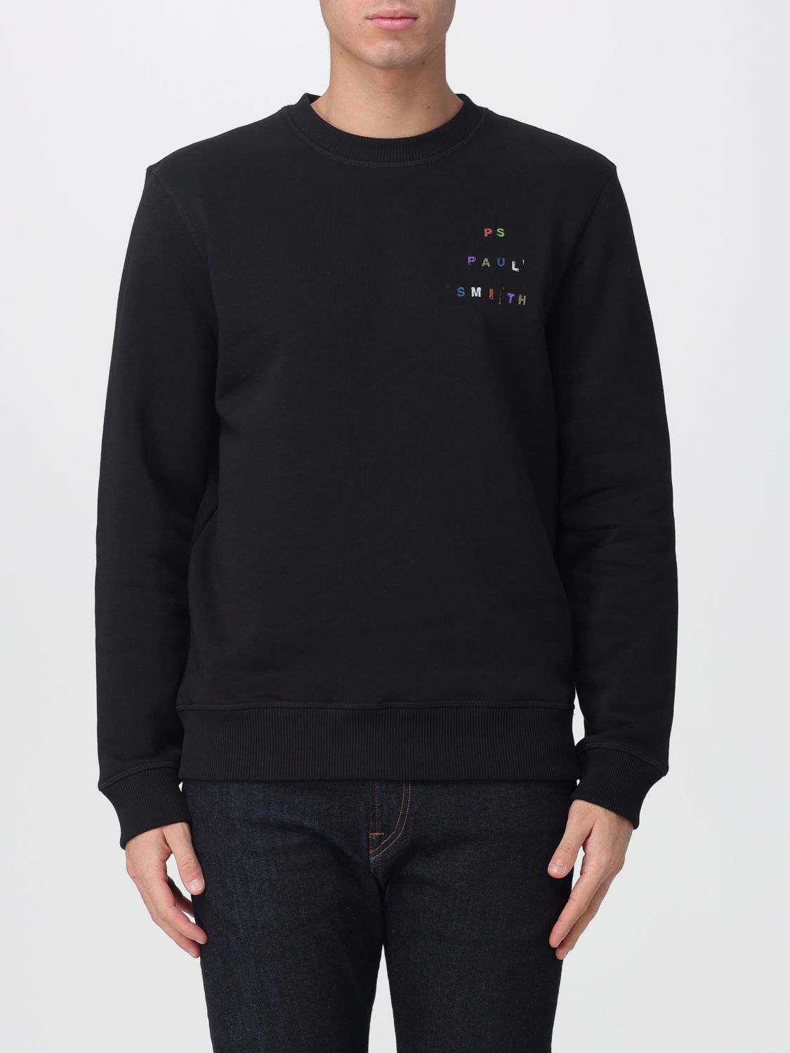 Logo-embroidered sweatshirt - Black