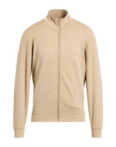 Man Sweatshirt Beige Size M Polyester