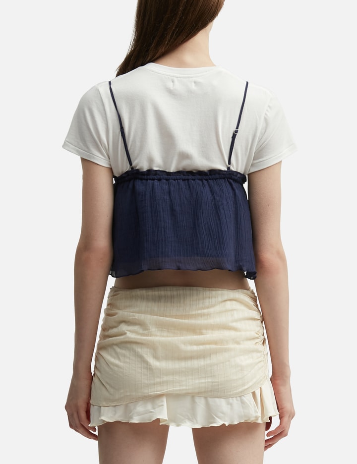 Shirred Crinkle Bustier