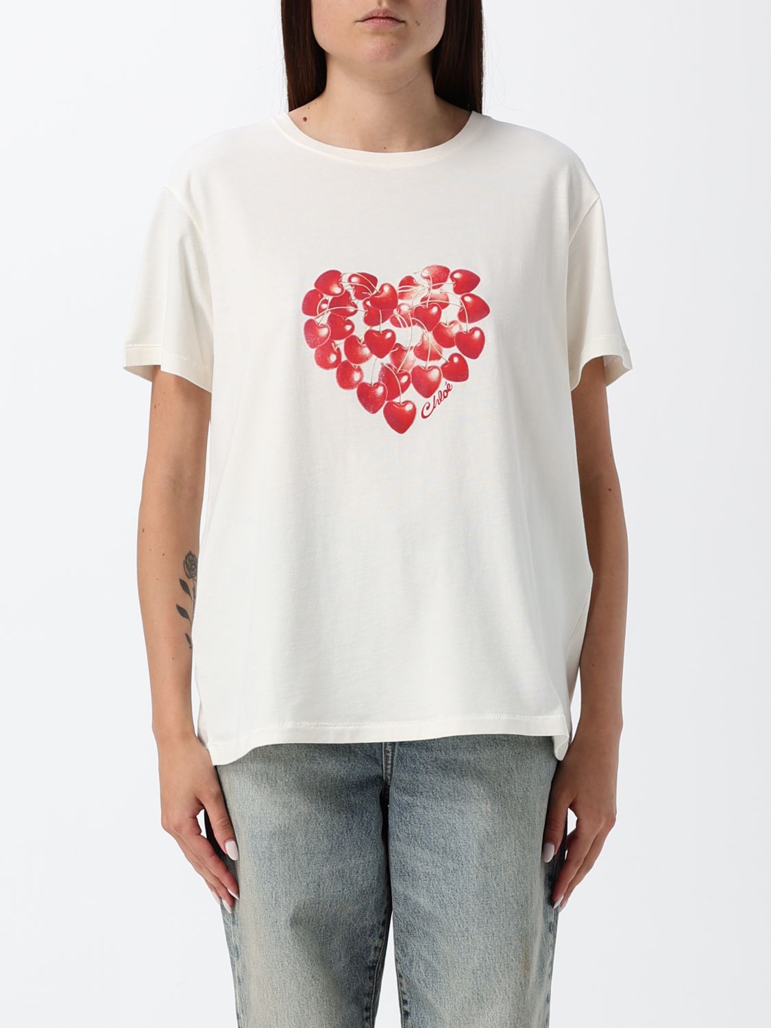 CHLOÉ T-Shirt Woman color Milk