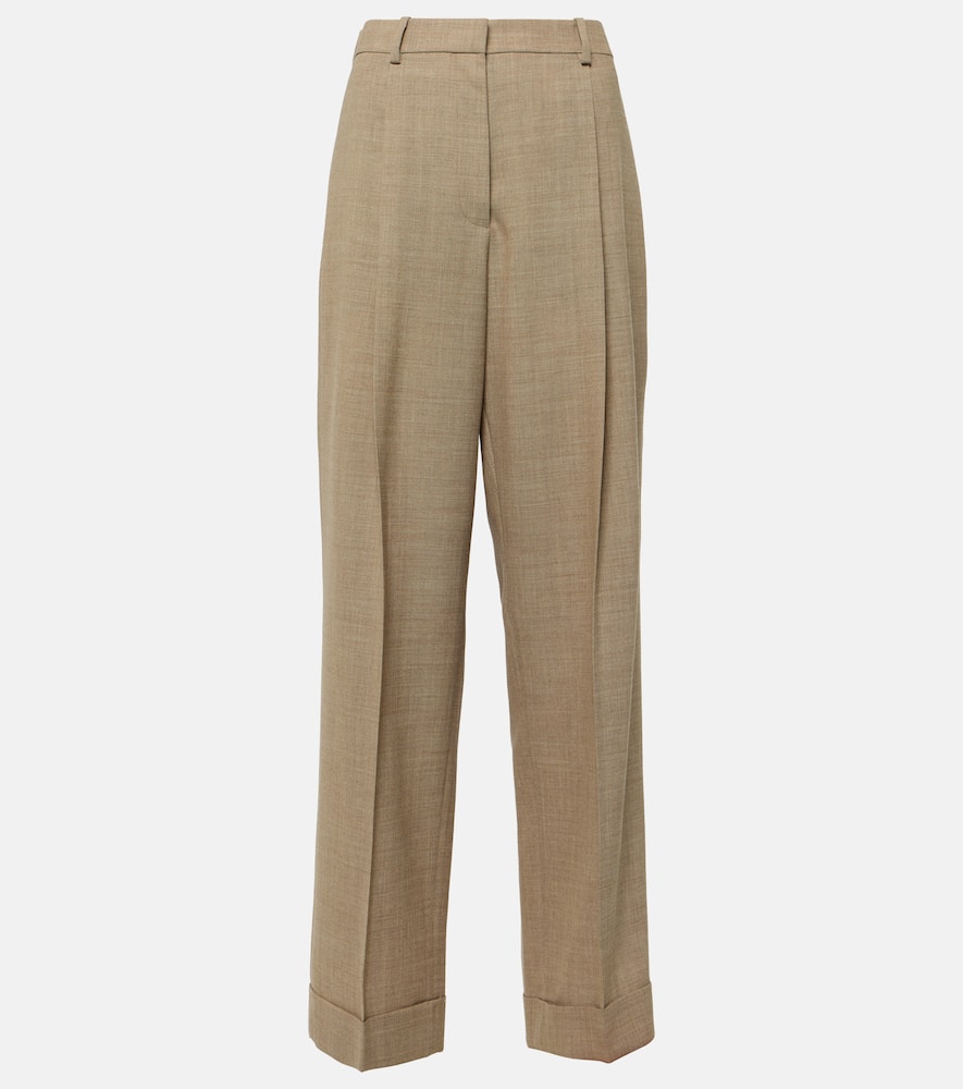 Tor virgin wool wide-leg pants