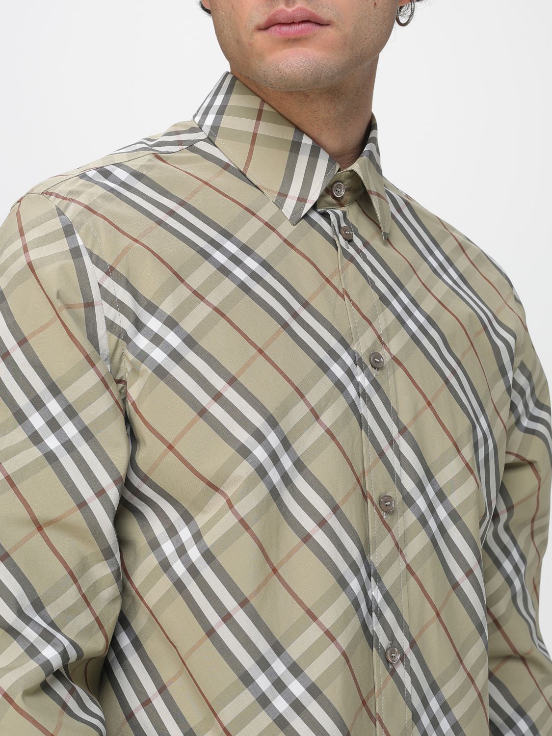 Shirt Men color Green