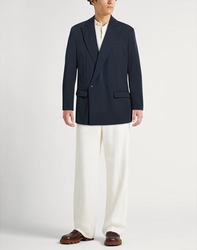 Man Blazer Navy Size M Polyester, Viscose, Elastane