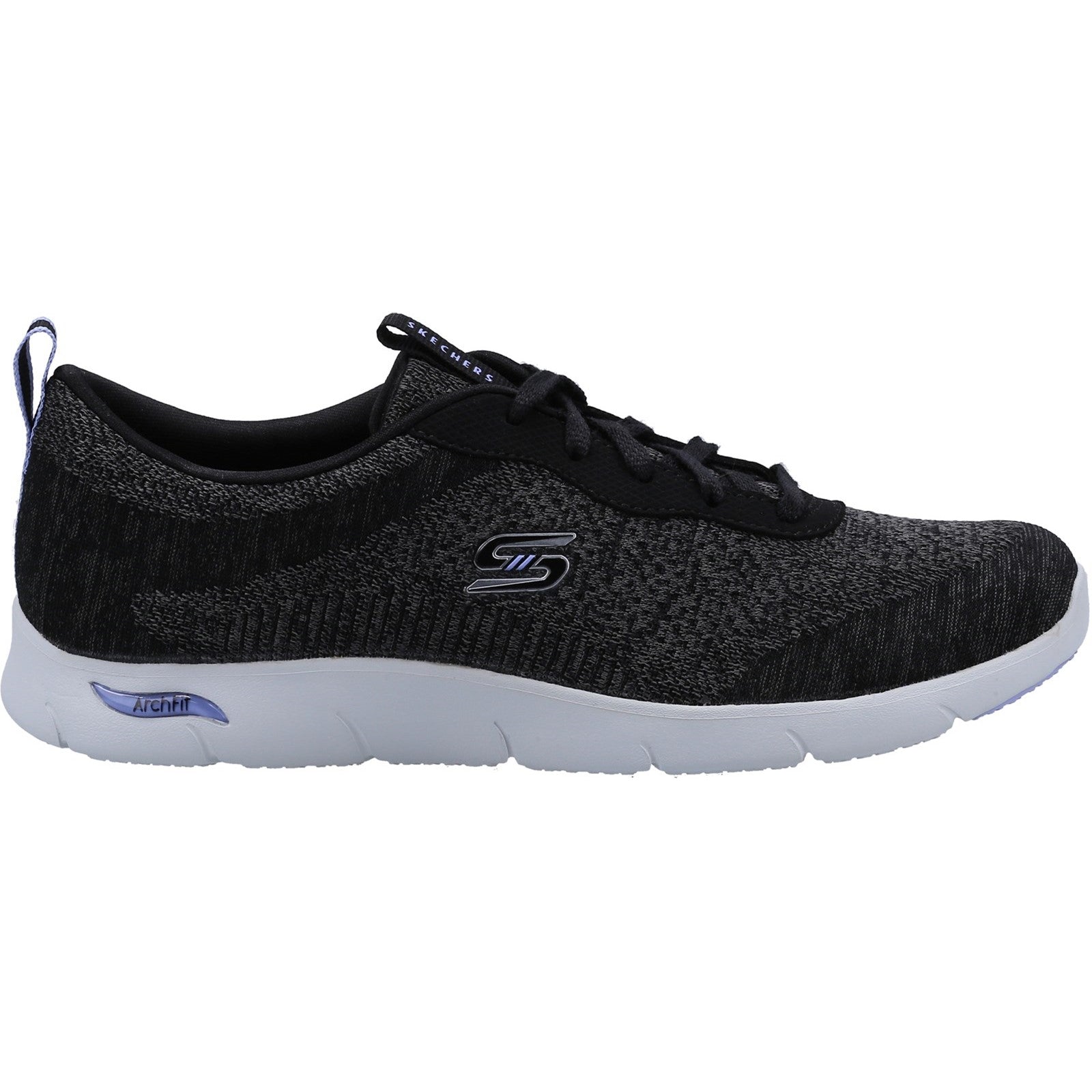 Skechers Womens Arch Fit Refine 104272-Bkw Black/White Lace Up Shoe