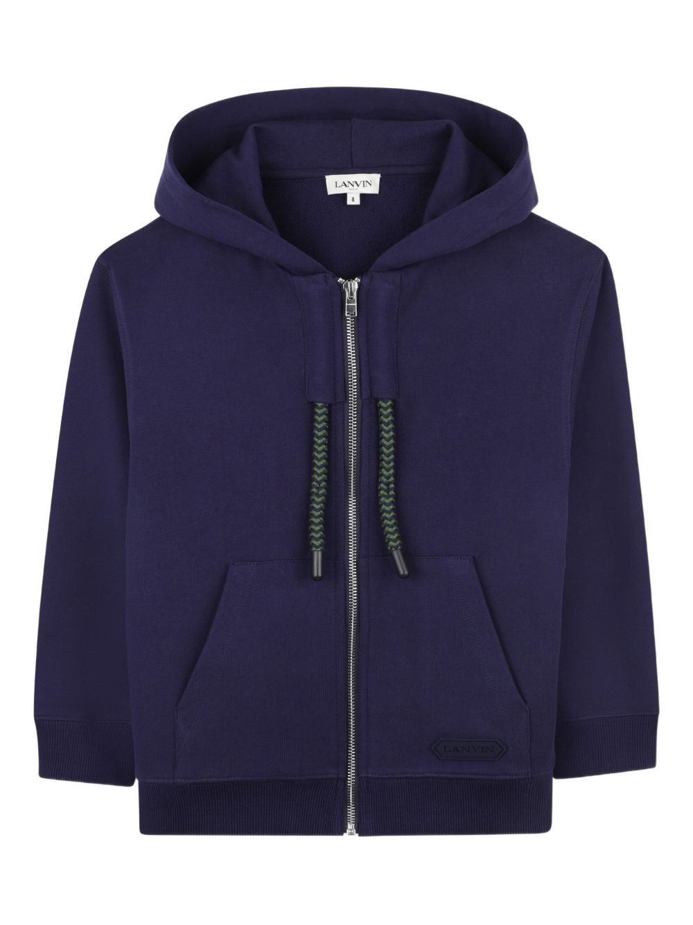 Drawstring Hooded Sweatshirt with Embroidered Logo