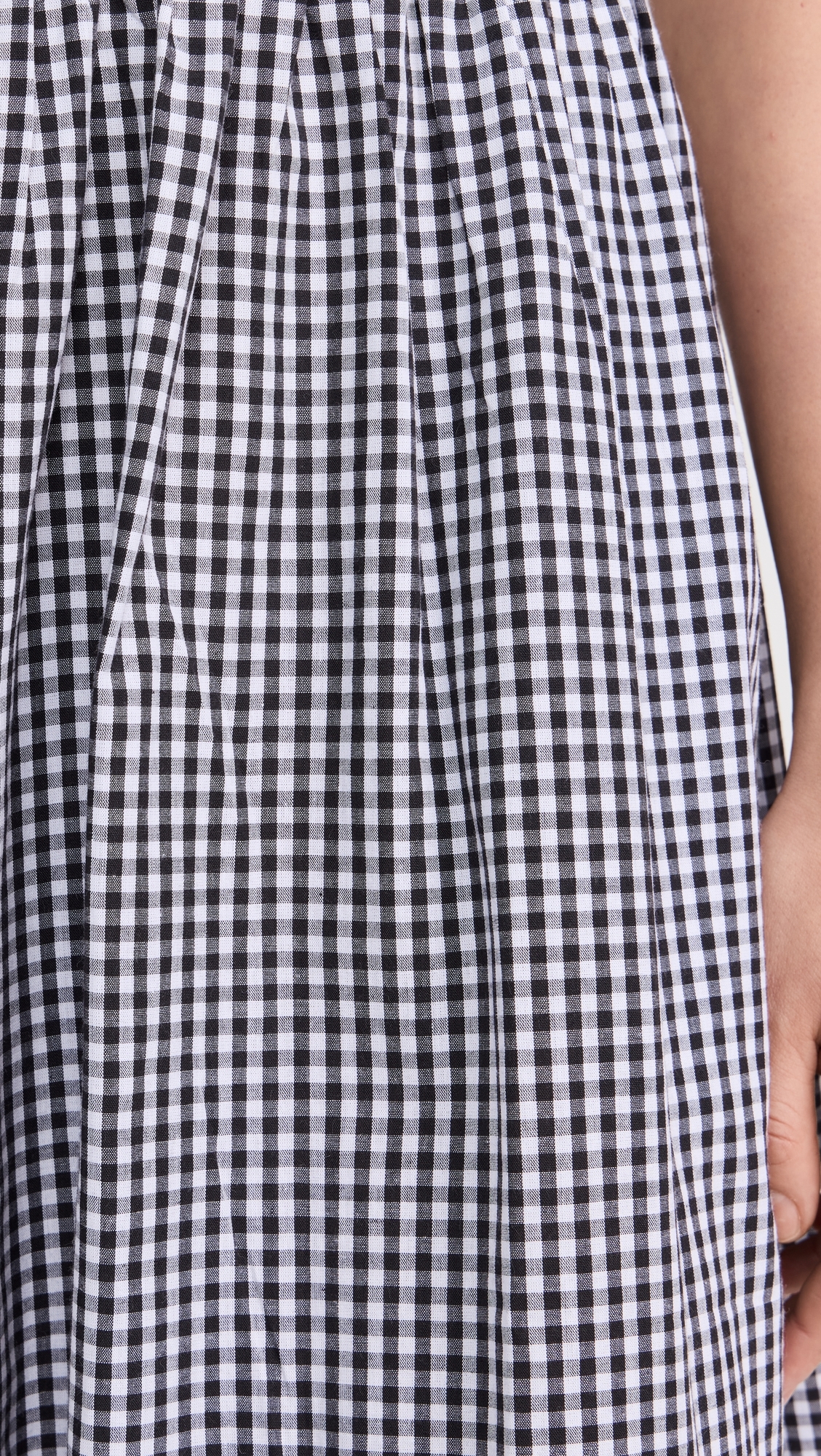 Maxi Skirt Black Gingham