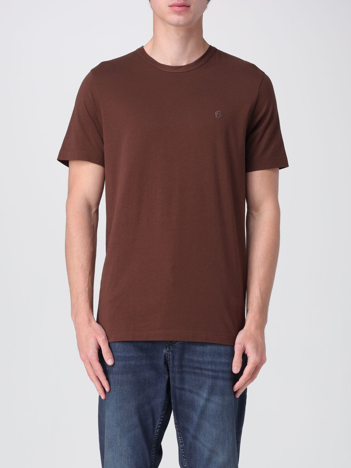 T-Shirt BOSS Men color Brown