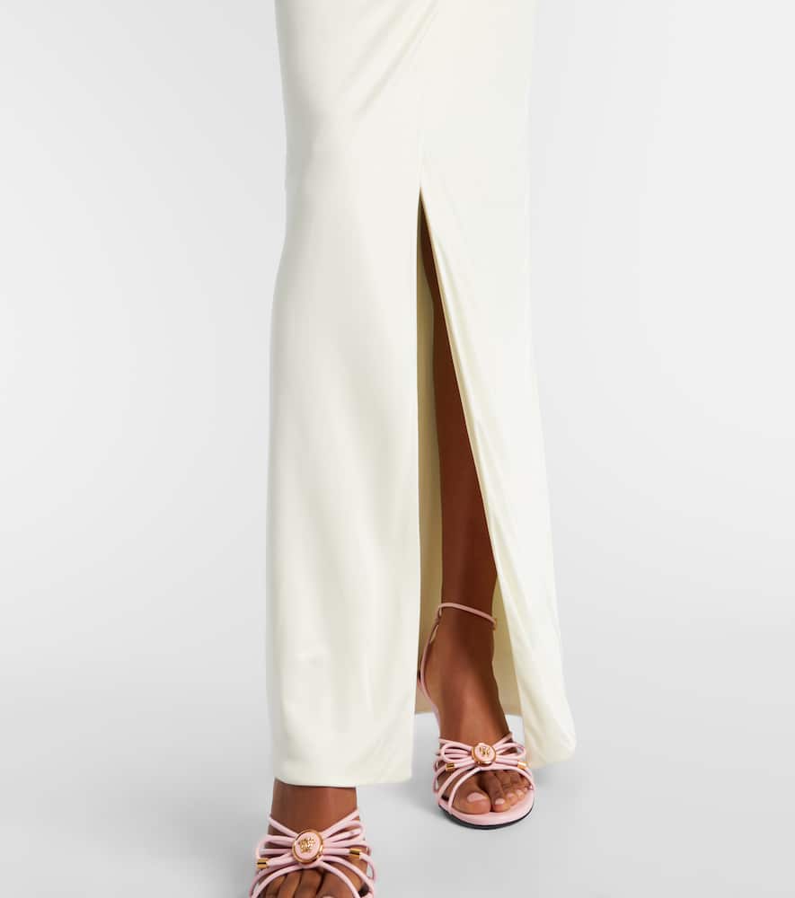 Medusa '95 gathered jersey gown