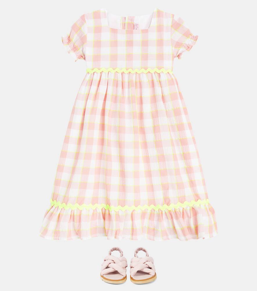 La Coqueta Gabrielle checked cotton dress
