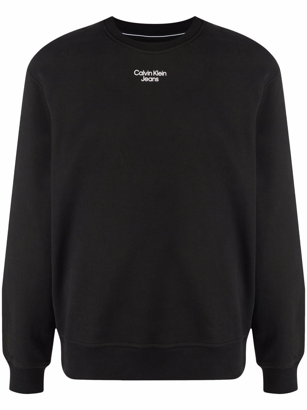 Logo-print cotton sweatshirt - Black