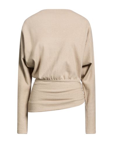 Woman Sweater Sand Size 2 Wool