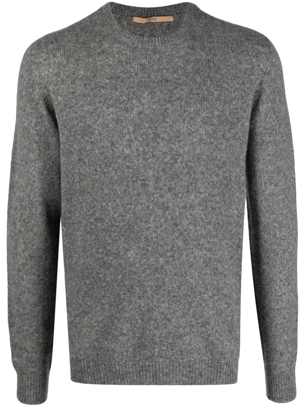 Crew-neck long-sleeve jumper - Grey