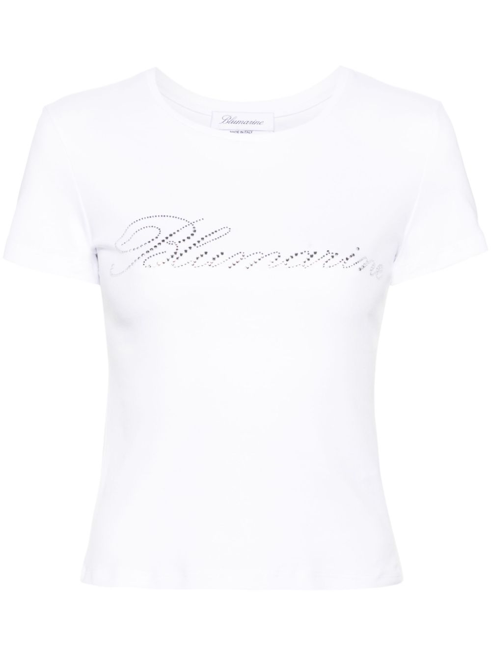 Logo-embellishment cotton T-shirt - Black