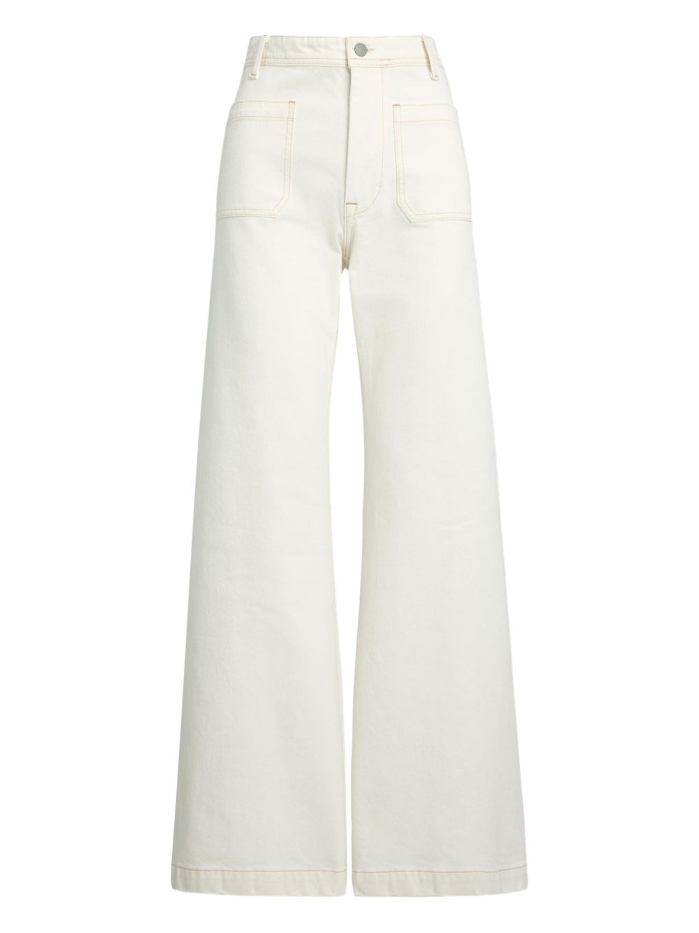 High-rise jeans - White