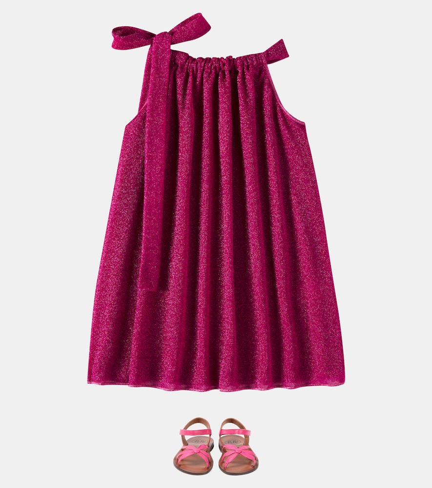 Oséree Kids Lumière lamé dress