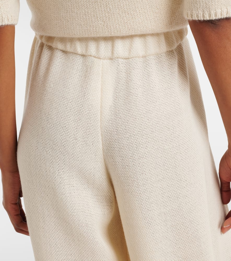 Gelos alpaca wide-leg pants