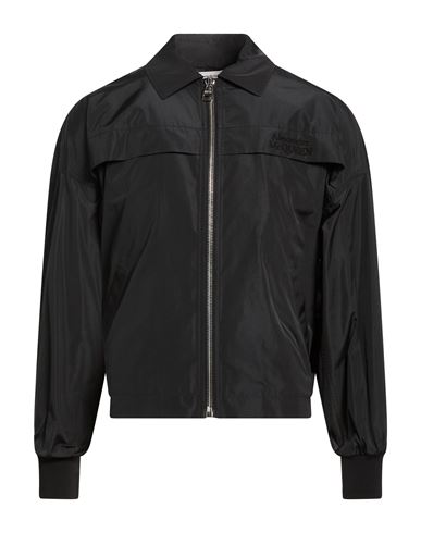 Man Jacket Black Size 16 Polyester, Silk, Polyamide