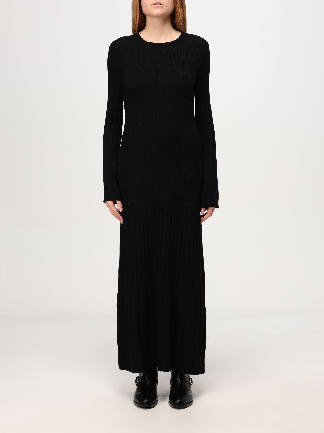 Ribbed maxi dress - Black