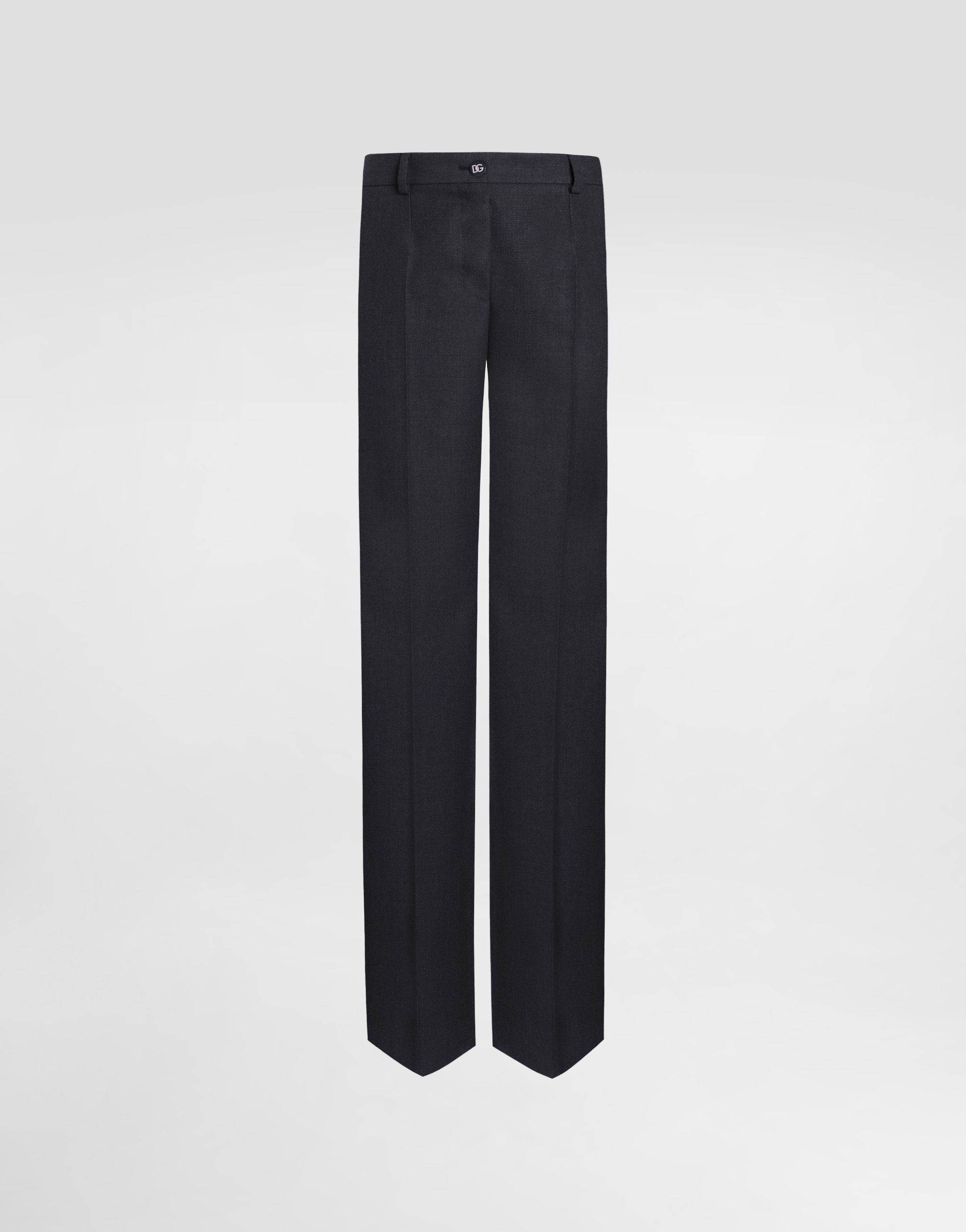 Flared woolen pants