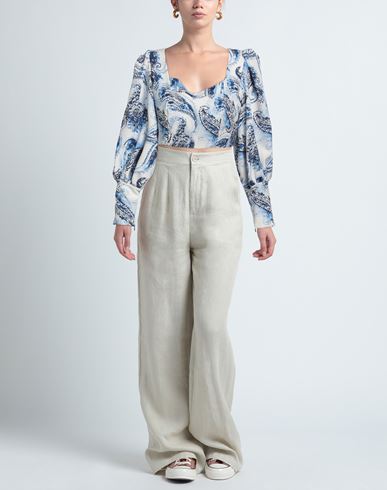 Odì Odì Woman Top Light blue Size XS Polyester, Elastic fibres