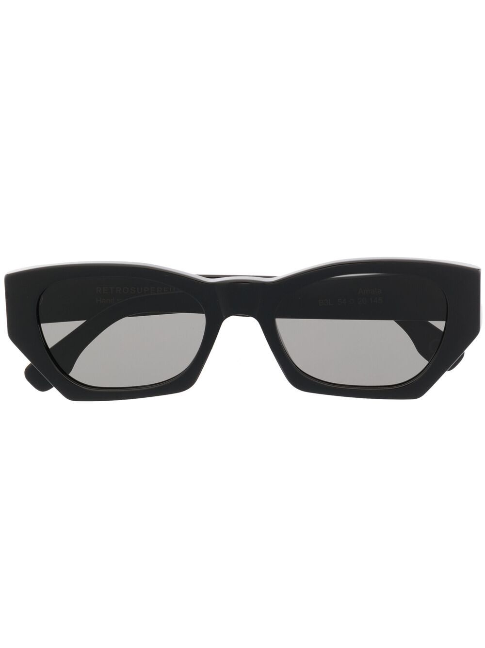 Oval-frame sunglasses - Black