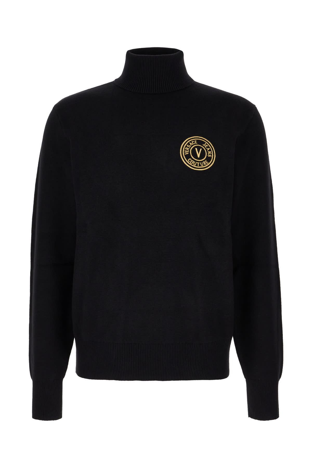 Black Cotton Blend Sweater