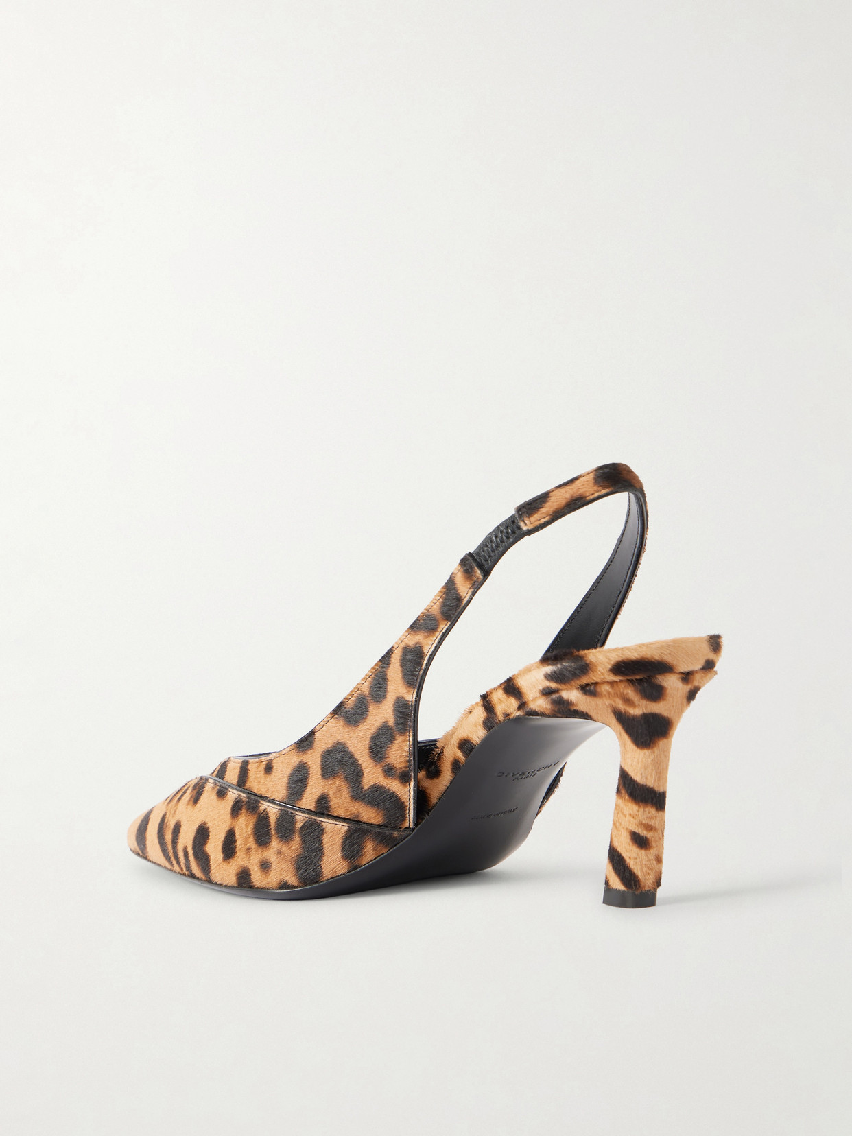 Leopard-print Calf-hair Slingback Pumps - Animal print