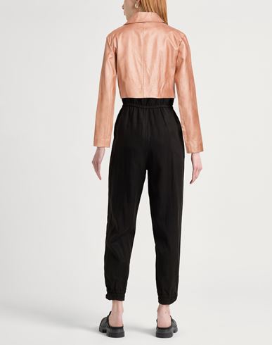 Woman Jacket Rose gold Size M Polyurethane, Viscose