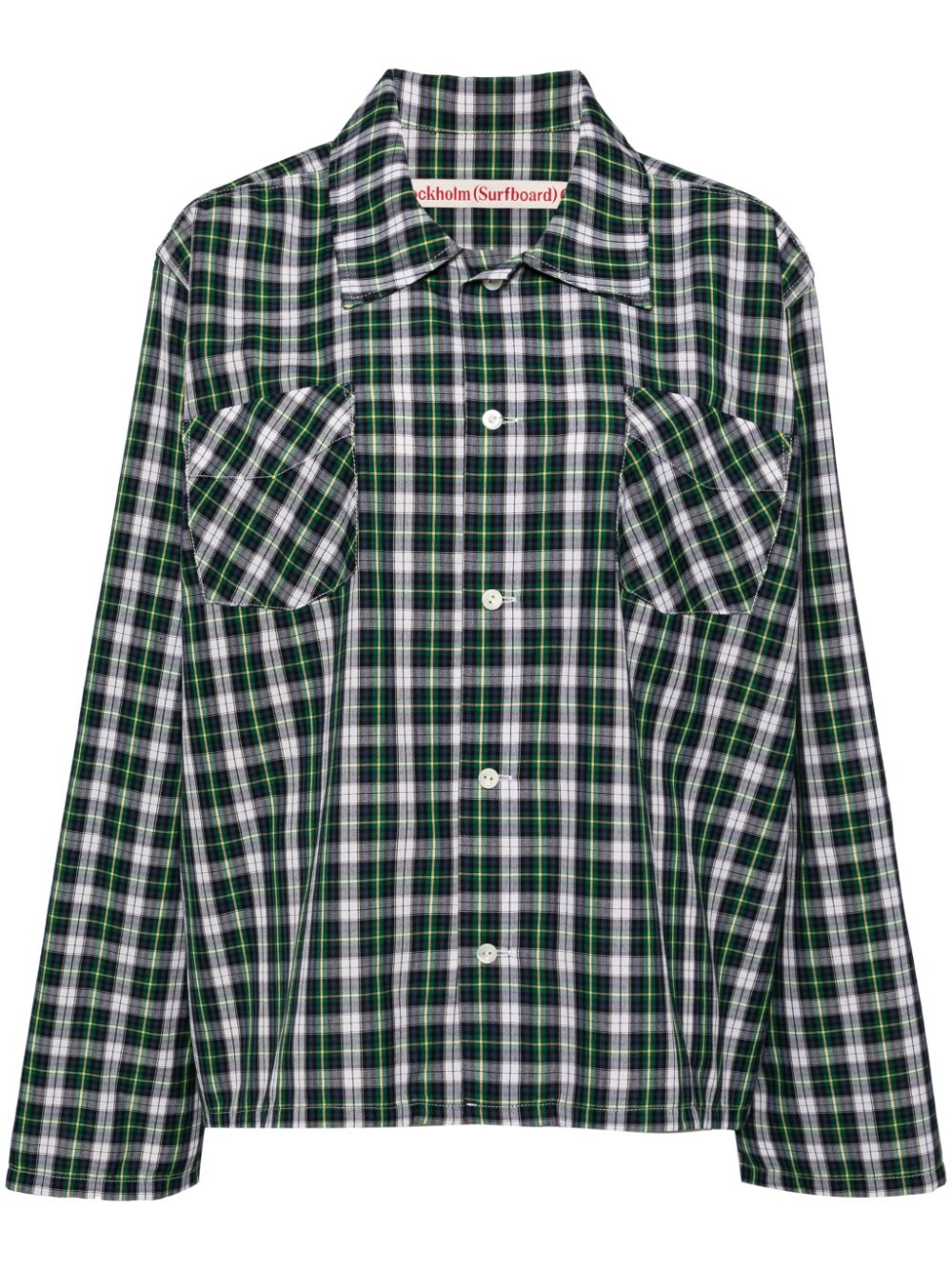 Logo-print shirt - Green