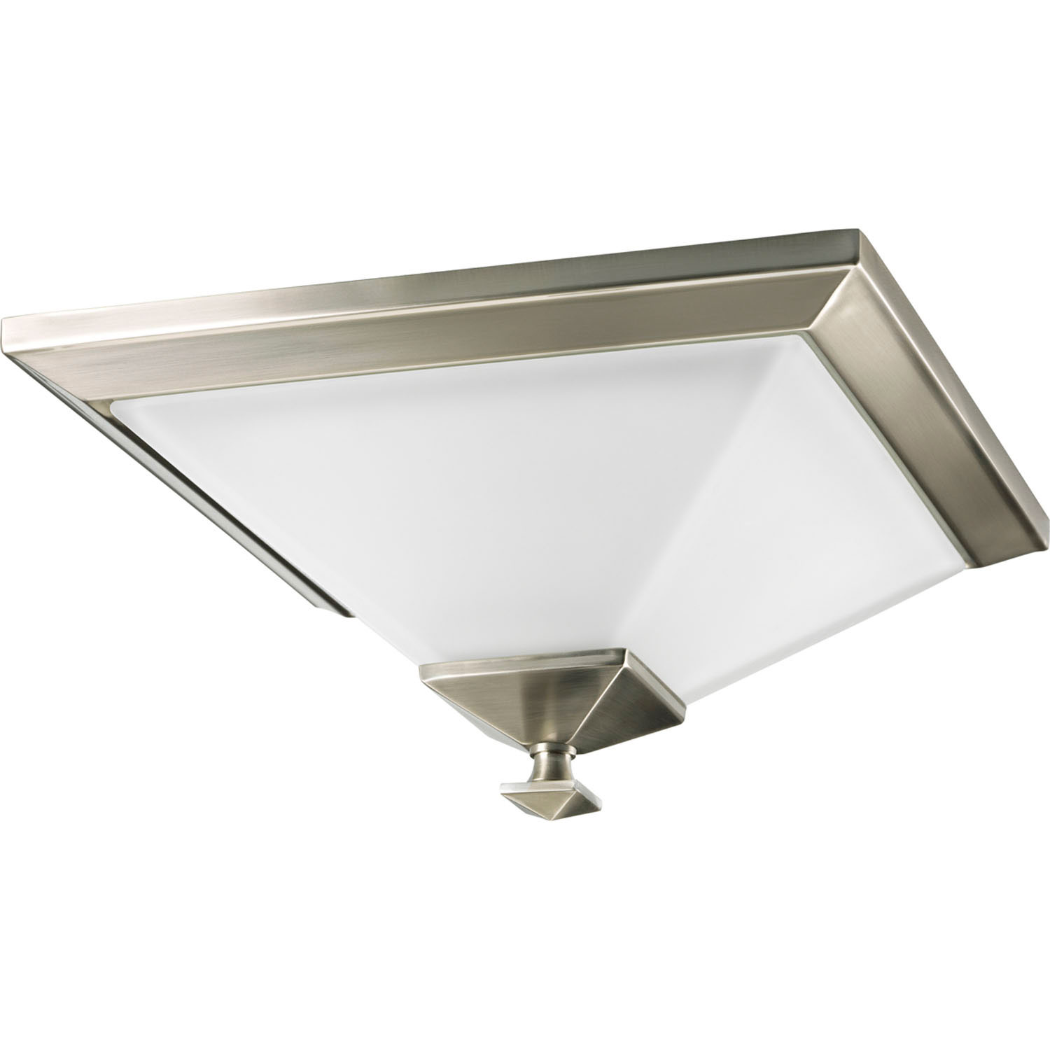 Brushed Nickel One Light Close-to-Ceiling from the Clifton Heights Collection